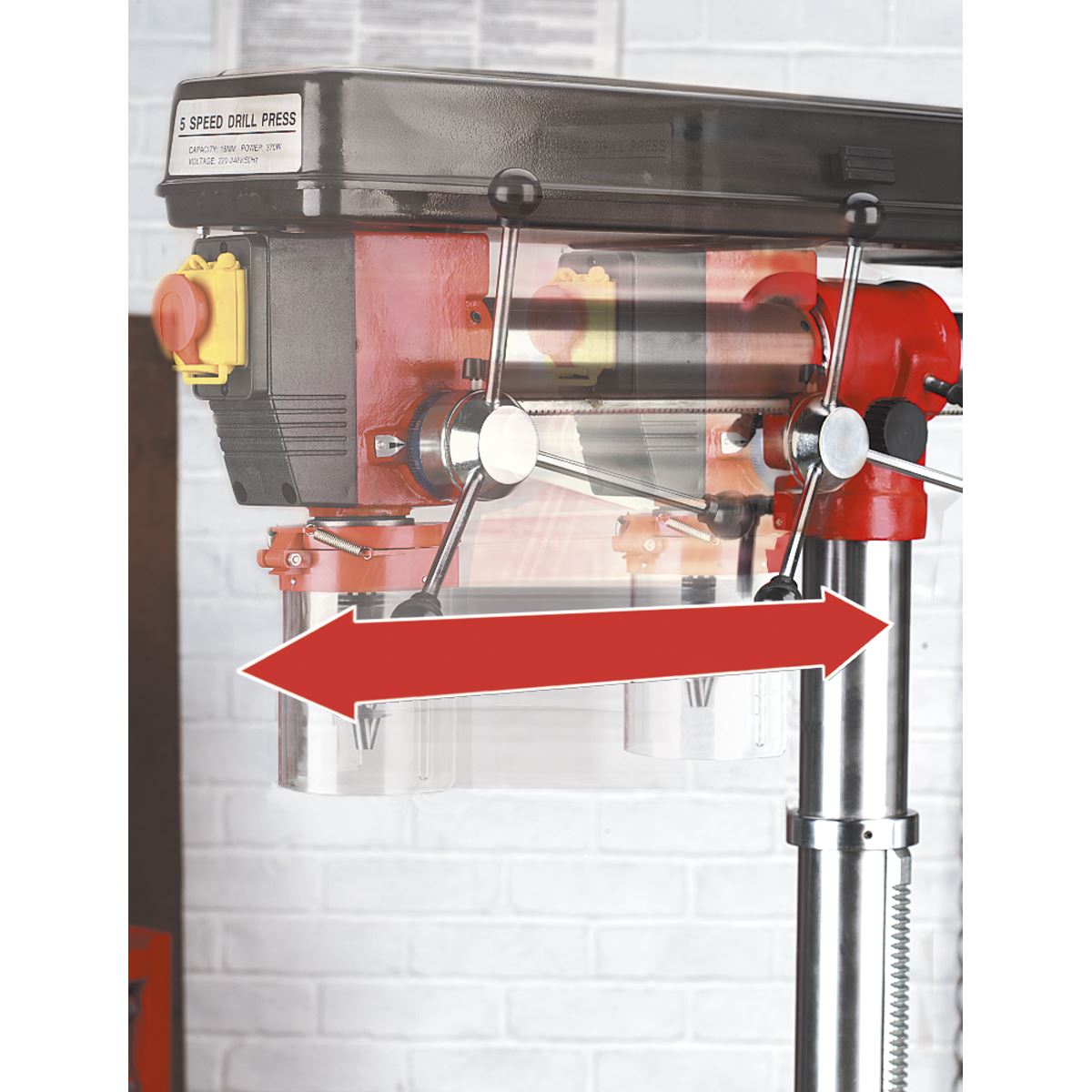 Radial Pillar Drill Bench 5-Speed 820Mm Height 550