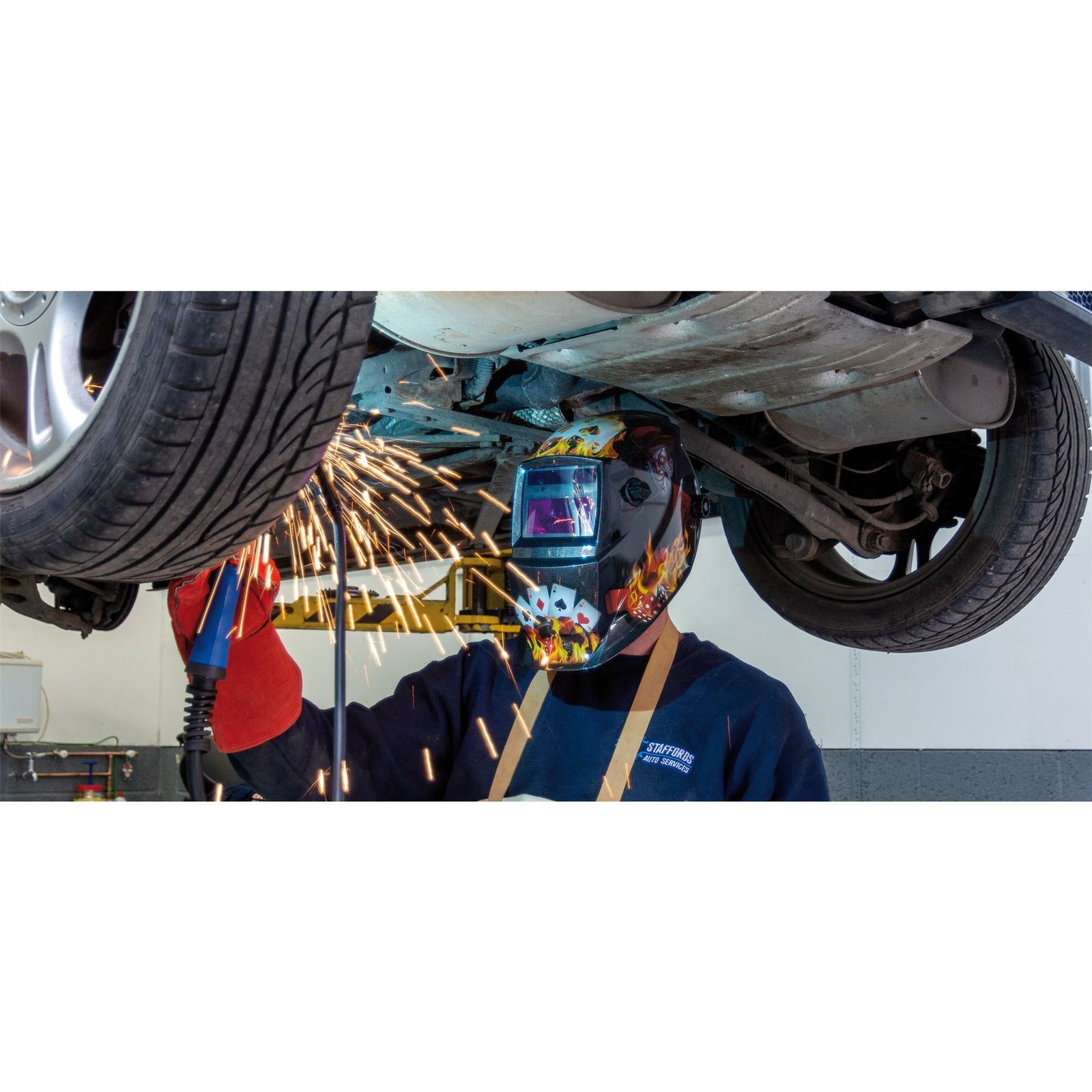 Draper Auto-Darkening Welding Helmet, Playing Cards 02515