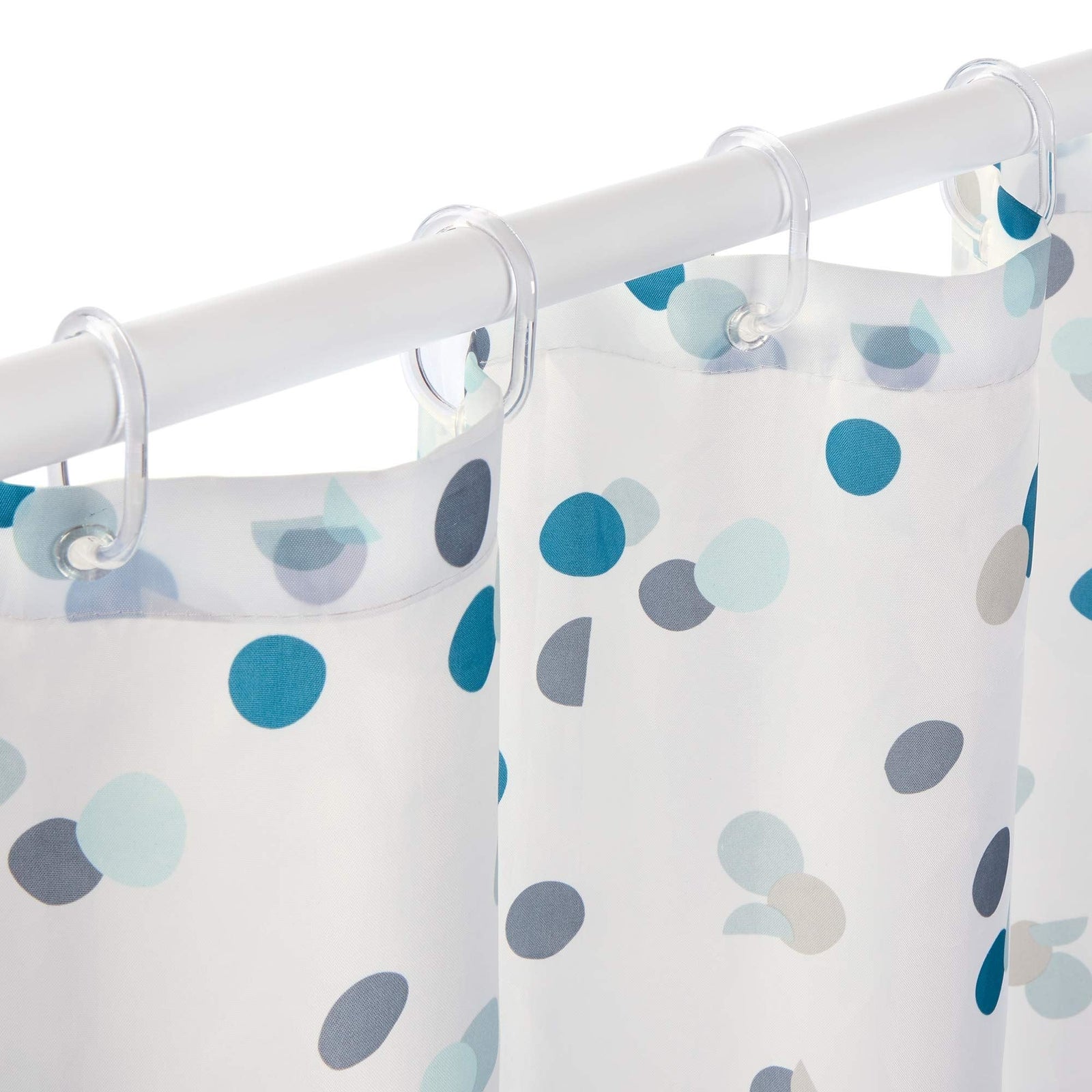 Shower Curtain White & Green Dot 234701
