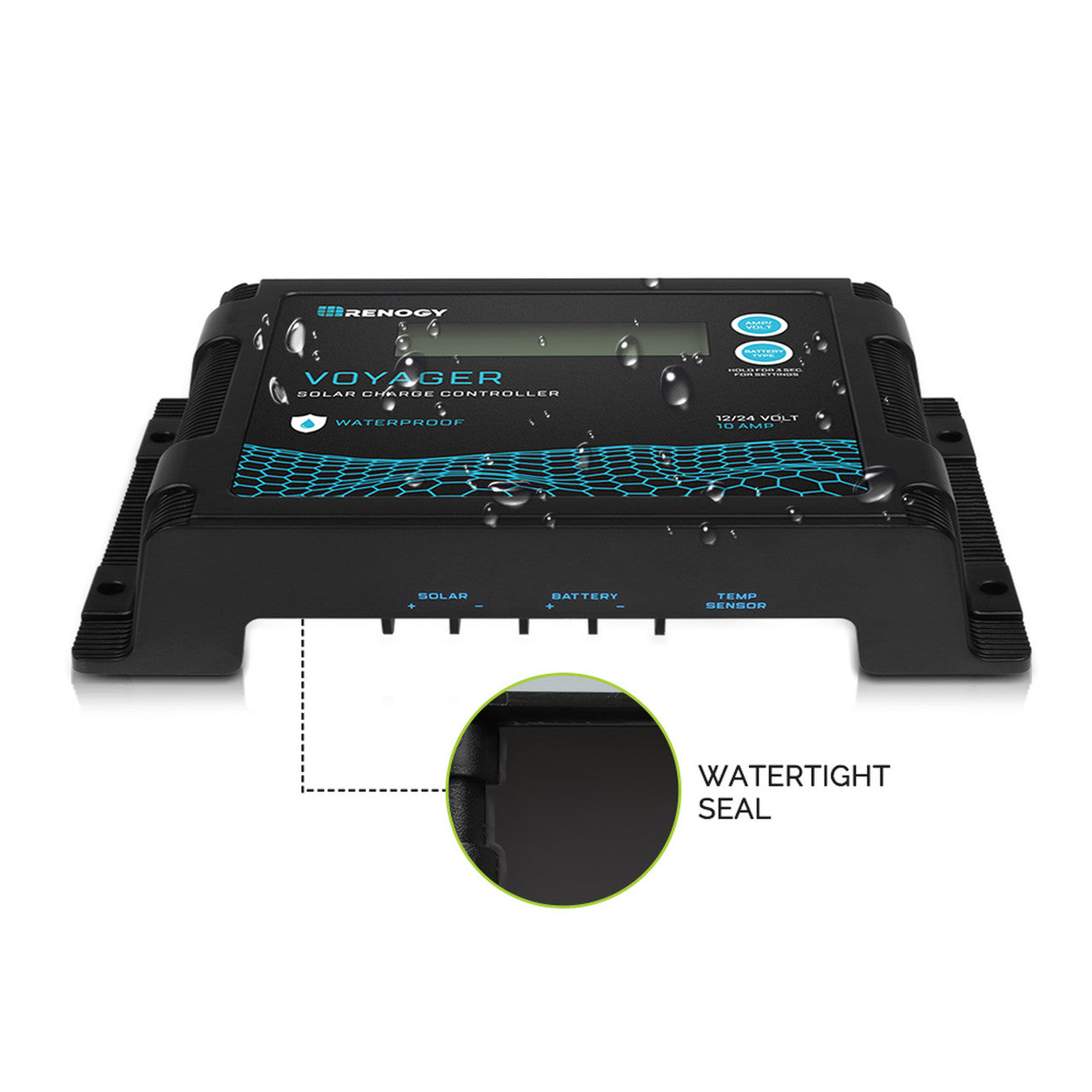 Renogy Voyager 10A PWM Waterproof Solar Charge Controller