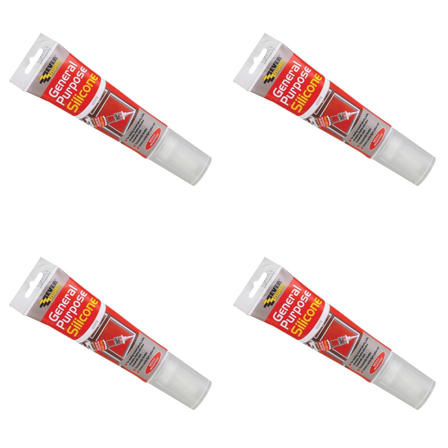 Everbuild Sika Easi-squeeze General Purpose Silicone Clear 80ml - 483130