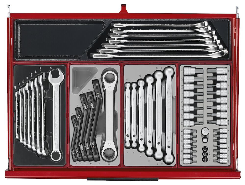Teng Tools 53" PRO35™ Monster stack tool kit 1295 pieces red