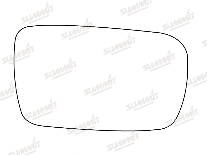 Summit Stick-On Standard Mirror Glass fits Toyota Yaris LHS