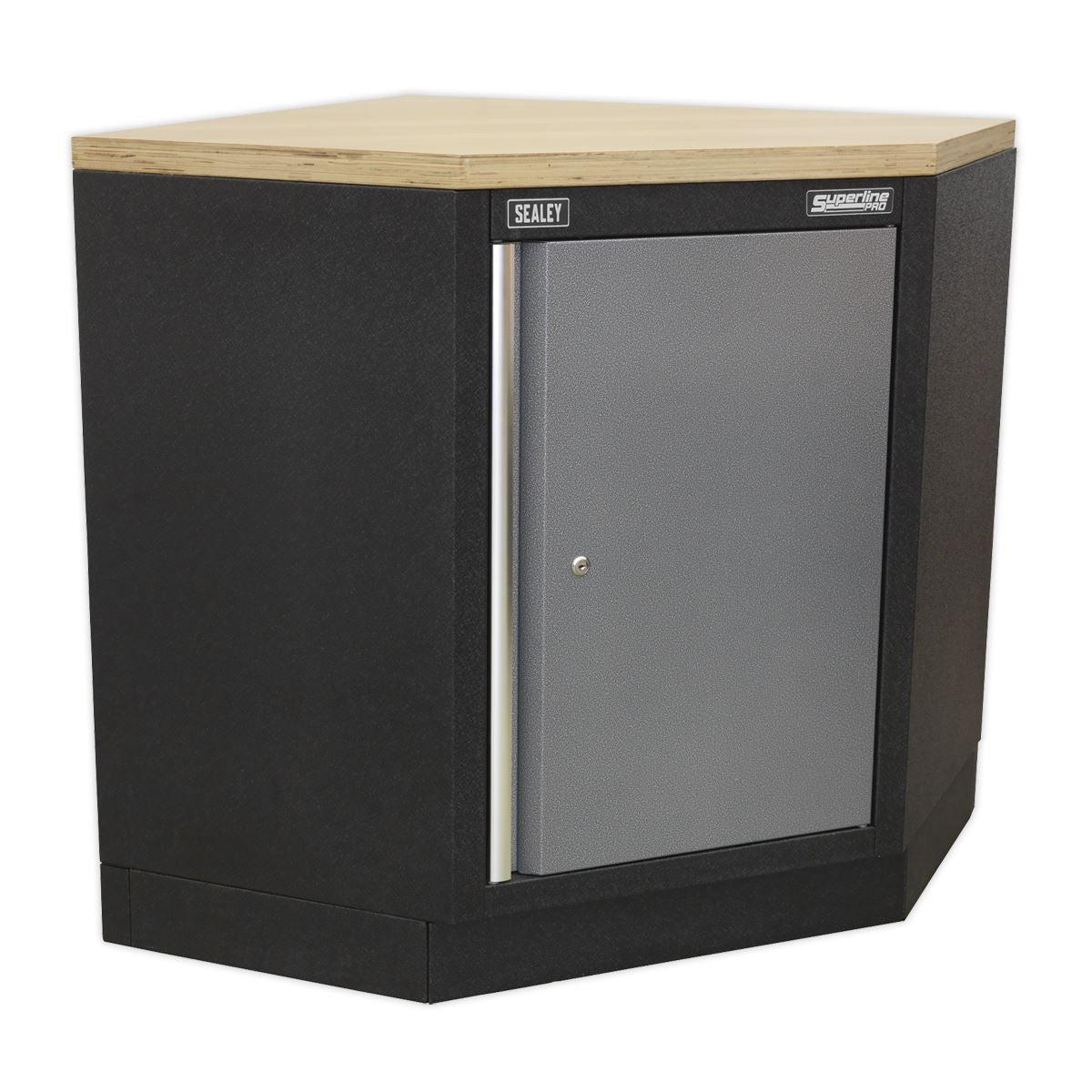 Sealey Superline Pro 1.6m Corner Storage System Stainless Worktop