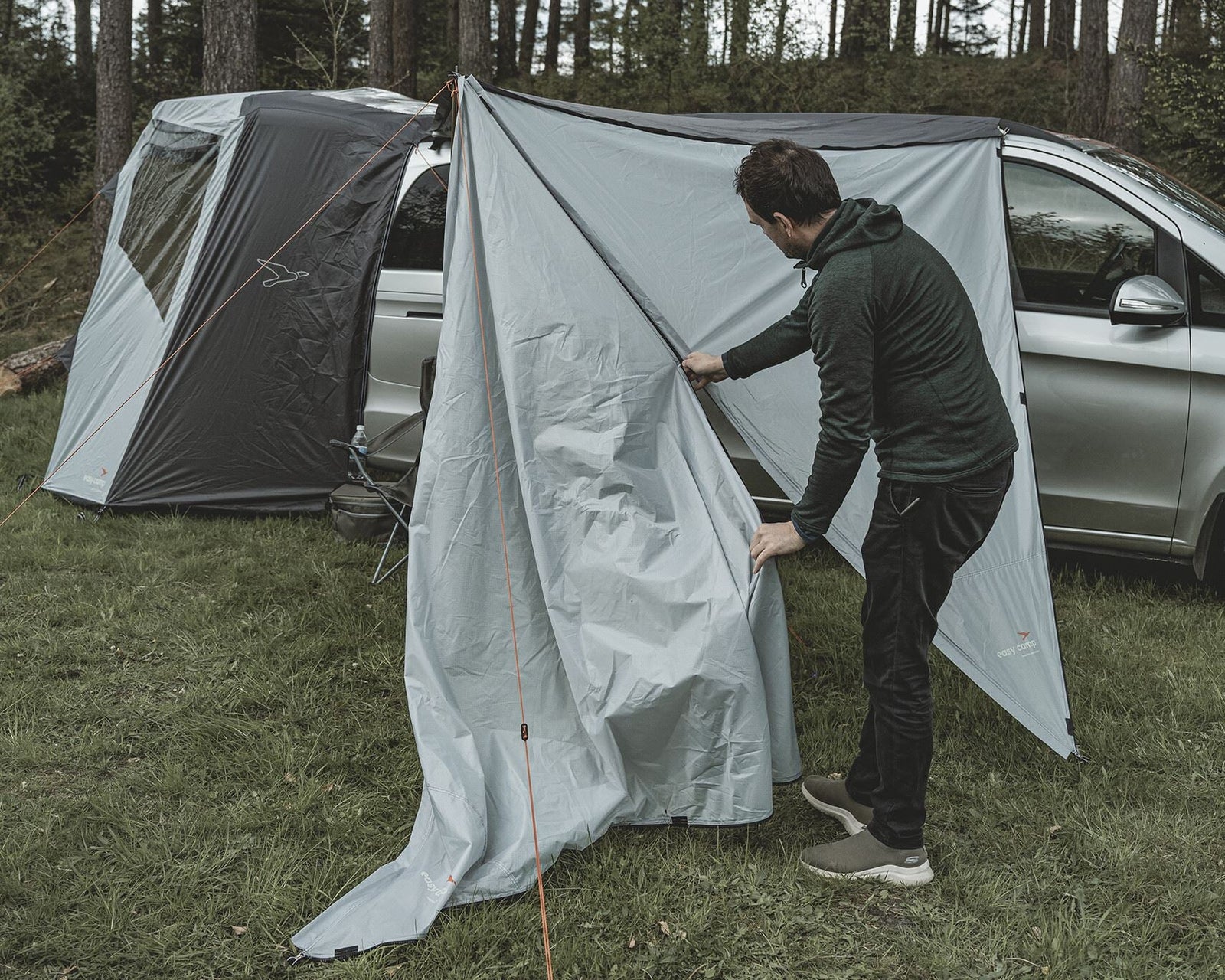 Easy Camp Lom Tri Campervan Canopy Grey Sun Shade