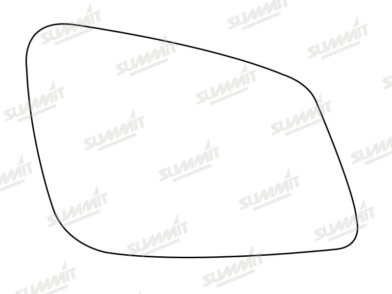 Summit Stick-On Standard Mirror Glass fits BMW 5 Series 10 on RHS