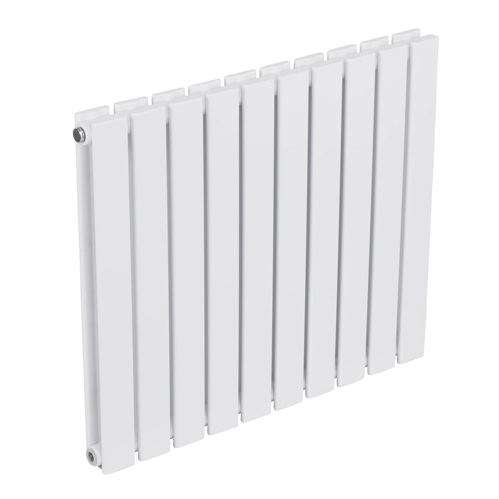 Baridi Horizontal Radiator 600 x 700mm Double Flat Panel White