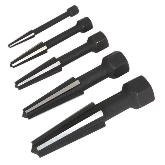 Sealey Screw Extractor Set 5pc Double Edge AK752