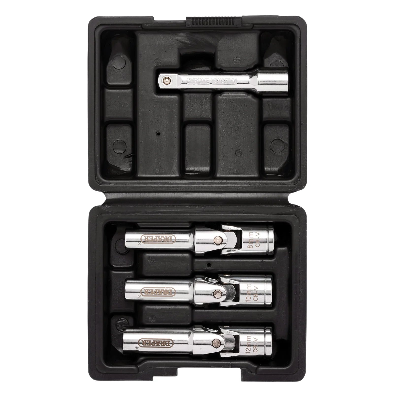 Draper Glow Plug Socket Set, 3/8" Sq. Dr. (4 Piece) - GPSS-4 Piece