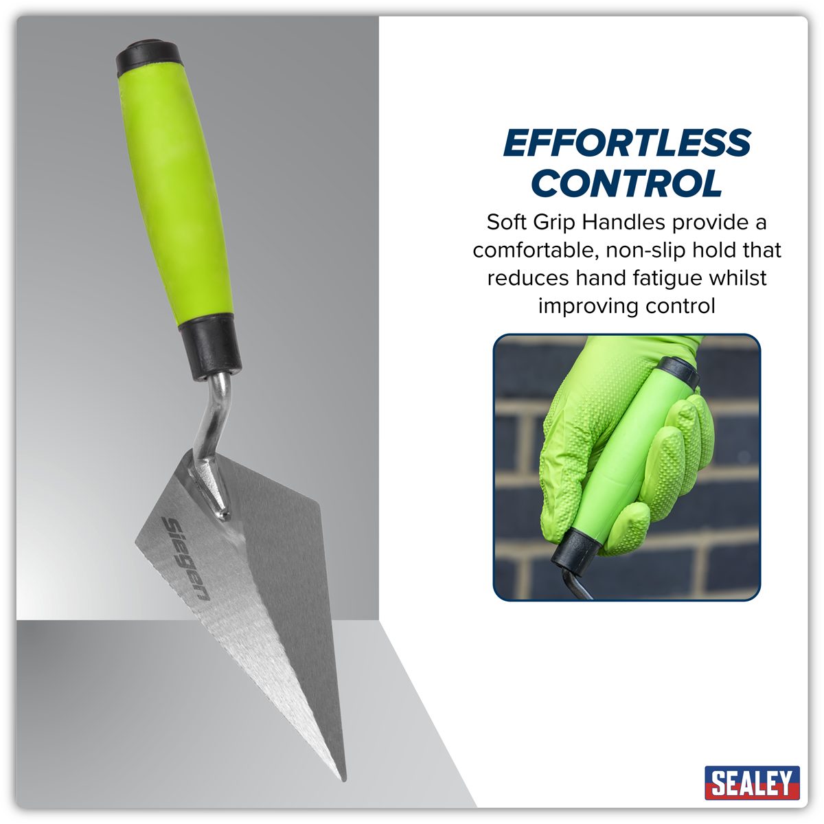 Sealey Siegen Pointing Trowel 150mm Soft Grip Handle S01301
