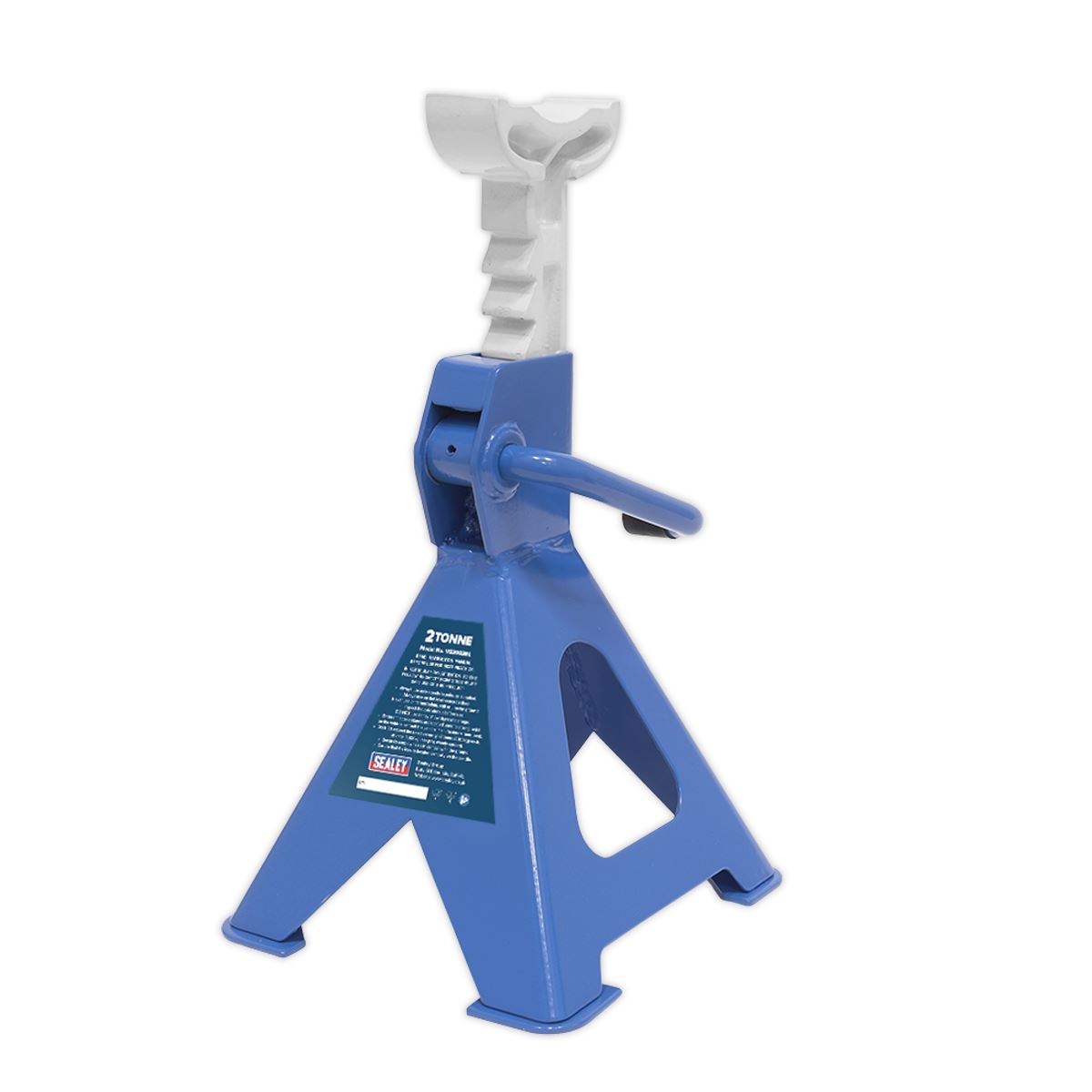 Sealey AXLe Stands (Pair) 2 Tonne Capacity per Stand Ratchet Type Blue