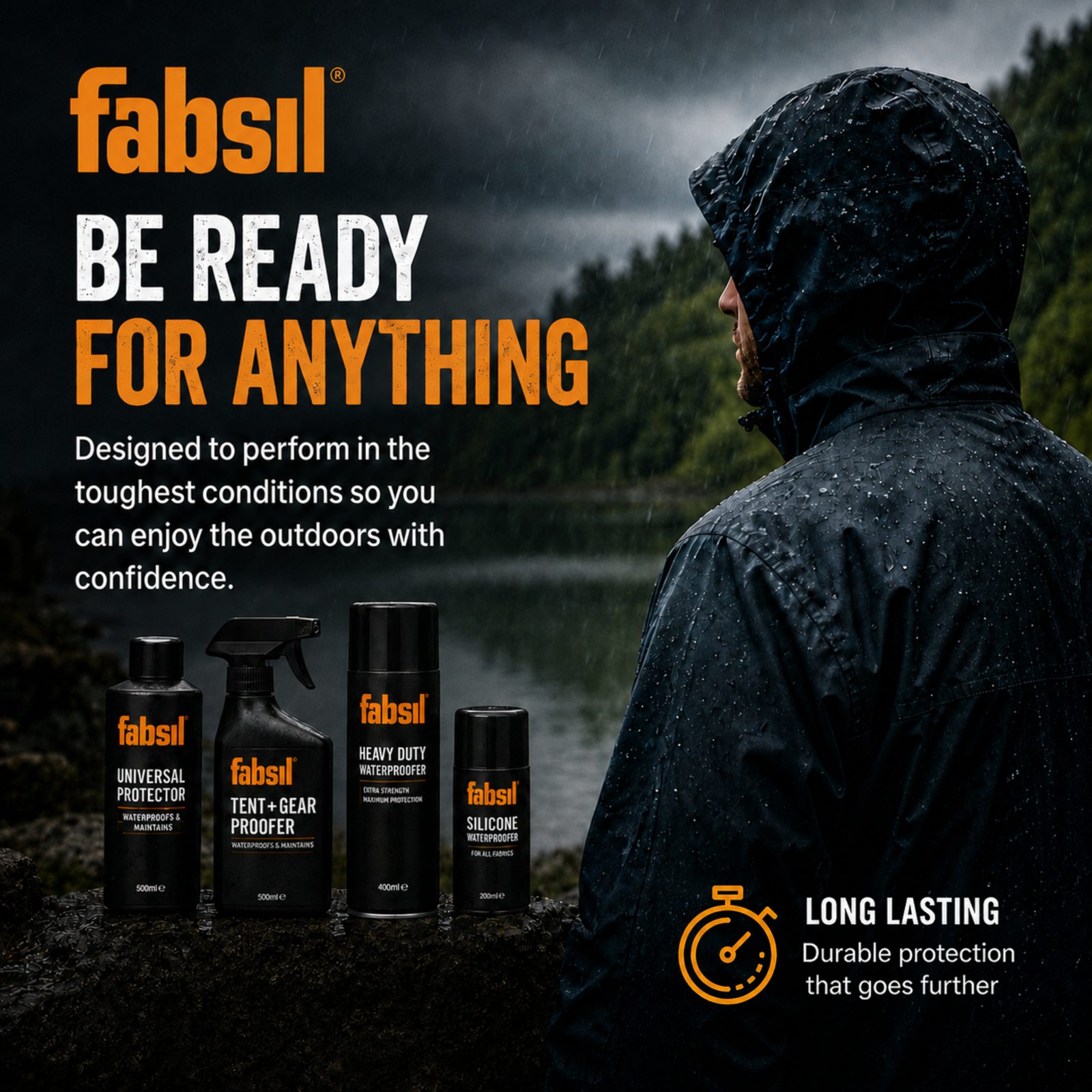 Fabsil Tent & Awning Cleaner 1L - Water-Repellent Formula