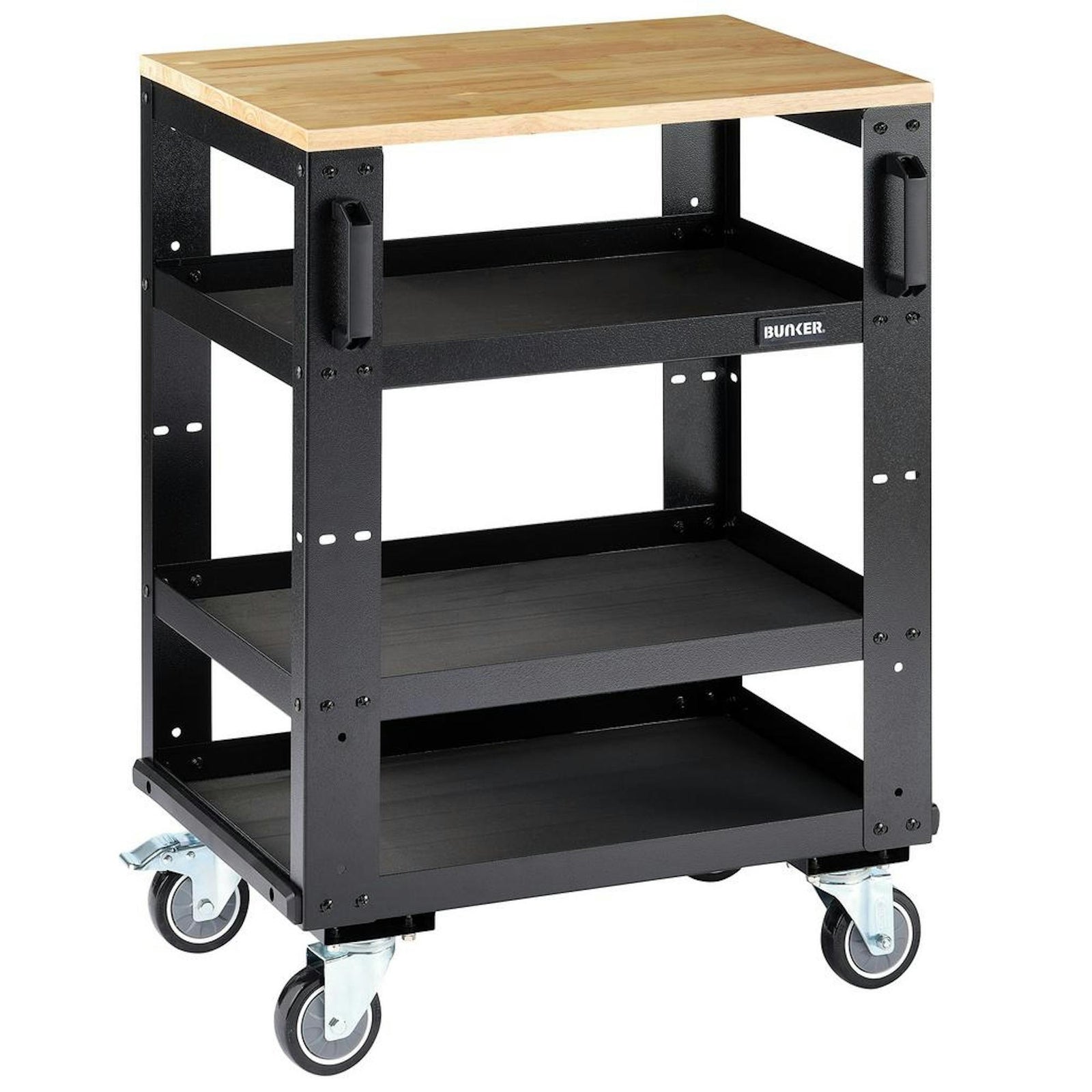 Draper BUNKER Modular 3 Tier Tool Trolley, 646mm
