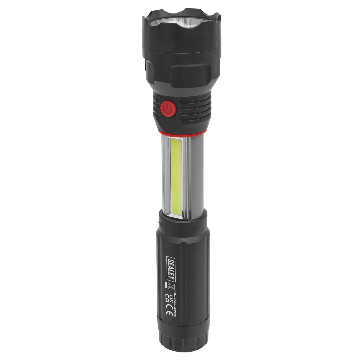 Sealey 3W Hand Torch & 3W COB LED Sliding Light Inspection Lamp + Magnet