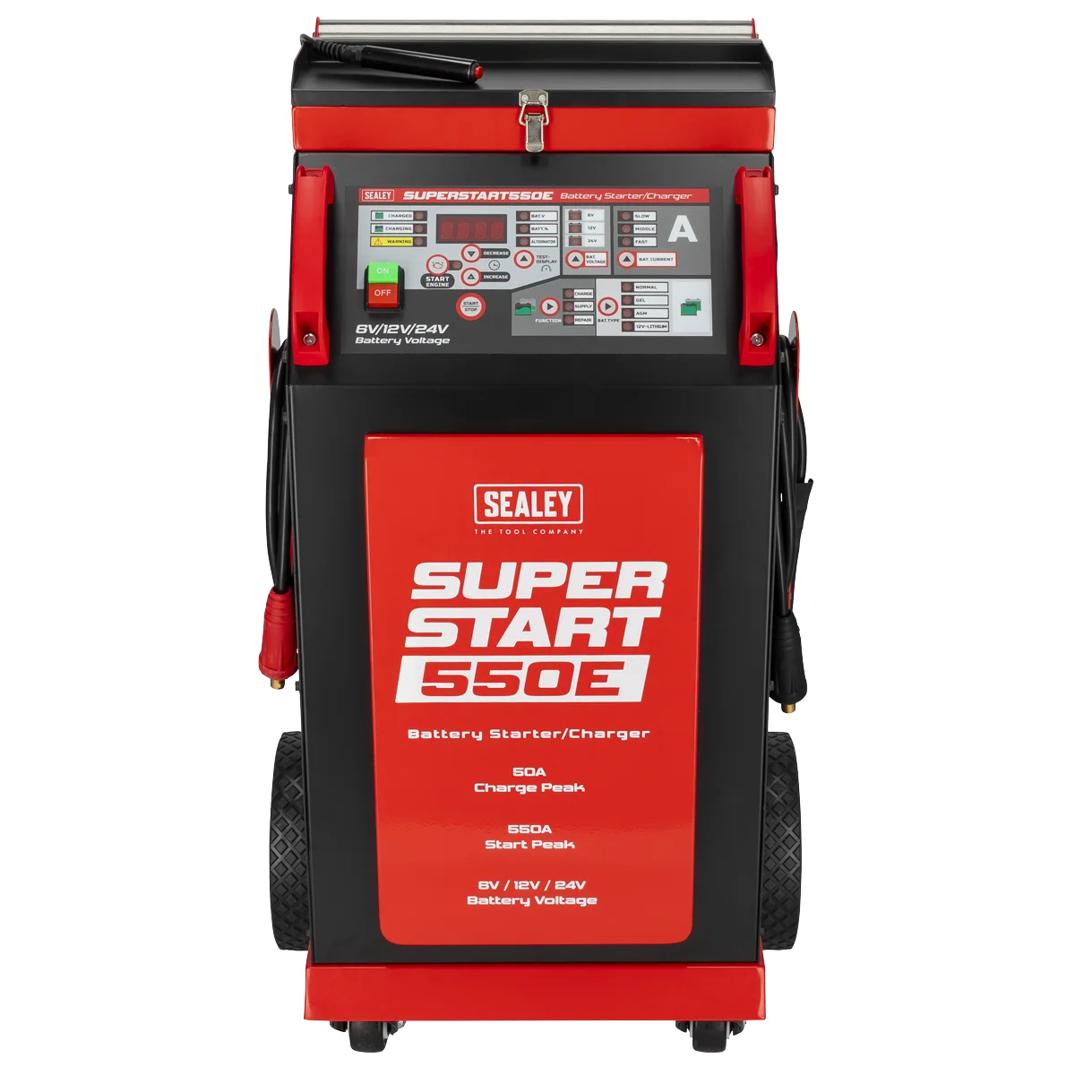 Sealey Battery Starter/Charger SUPERSTART550E 550A 6/12/24V