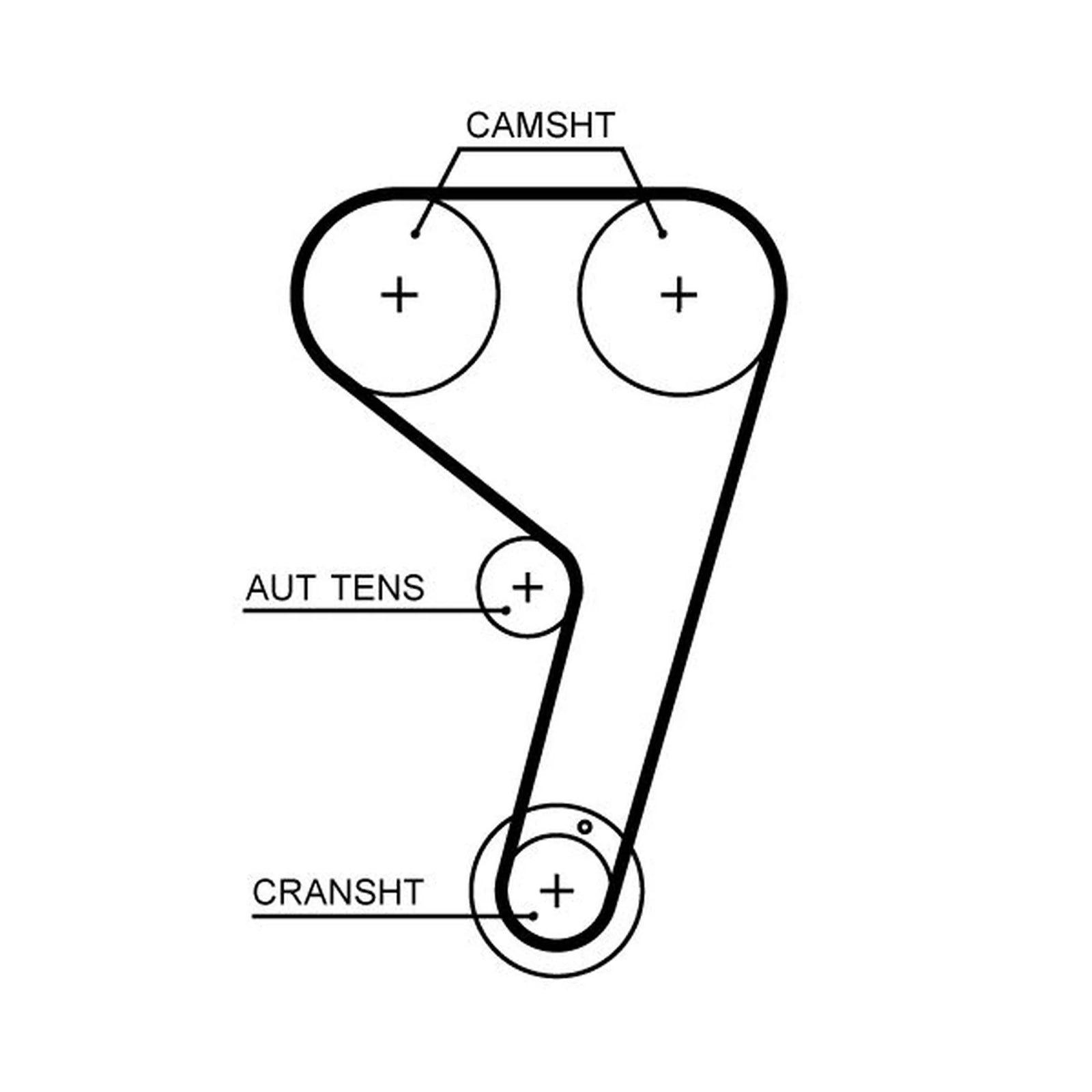 Gates Timing Belt Kit with Rollers K03T359HOB-1