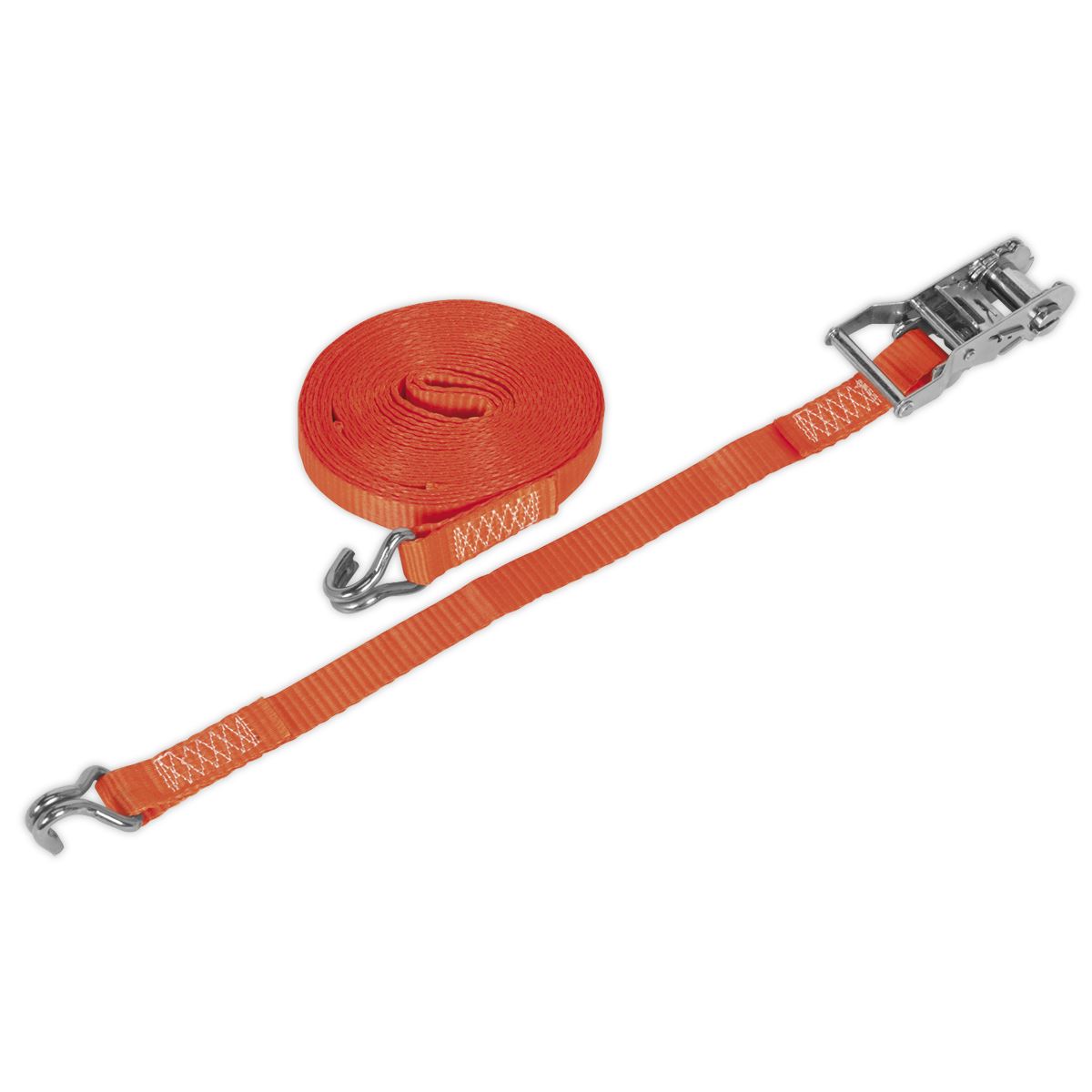 Sealey Ratchet Tie Down 25mm x 10m Poly Web 1500kg Load Test TD1510J