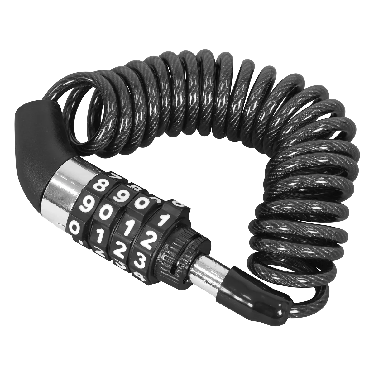 Sealey HGL01 Helmet/Gear Cable Lock 1.5m PVC Coated Steel