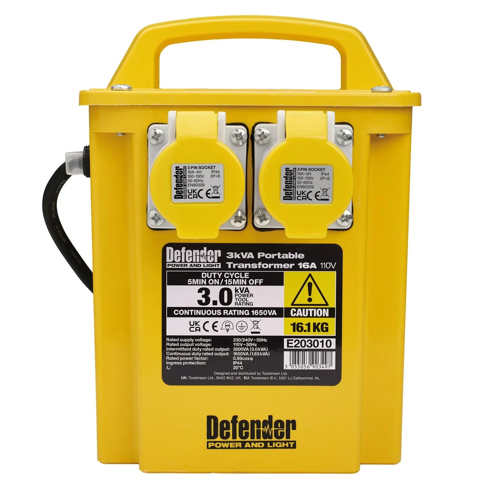 Defender Portable Transformer E203010 110V 3kVA
