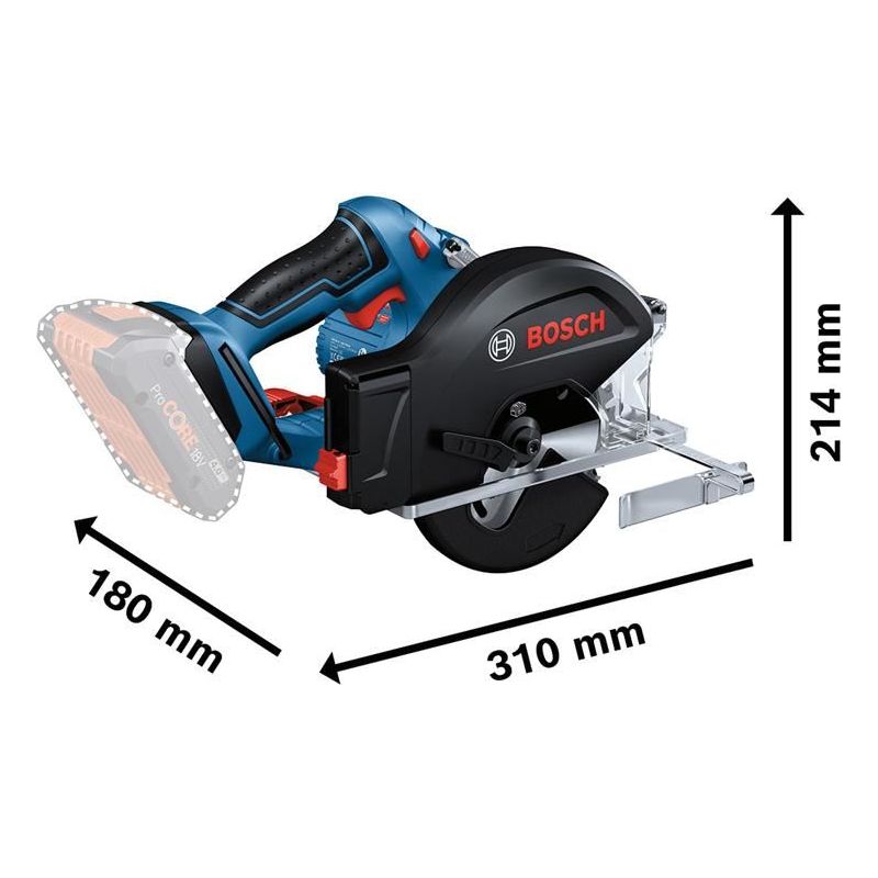 Bosch GKM 18V-50 Professional Metal Circular Saw 18V Bare Unit