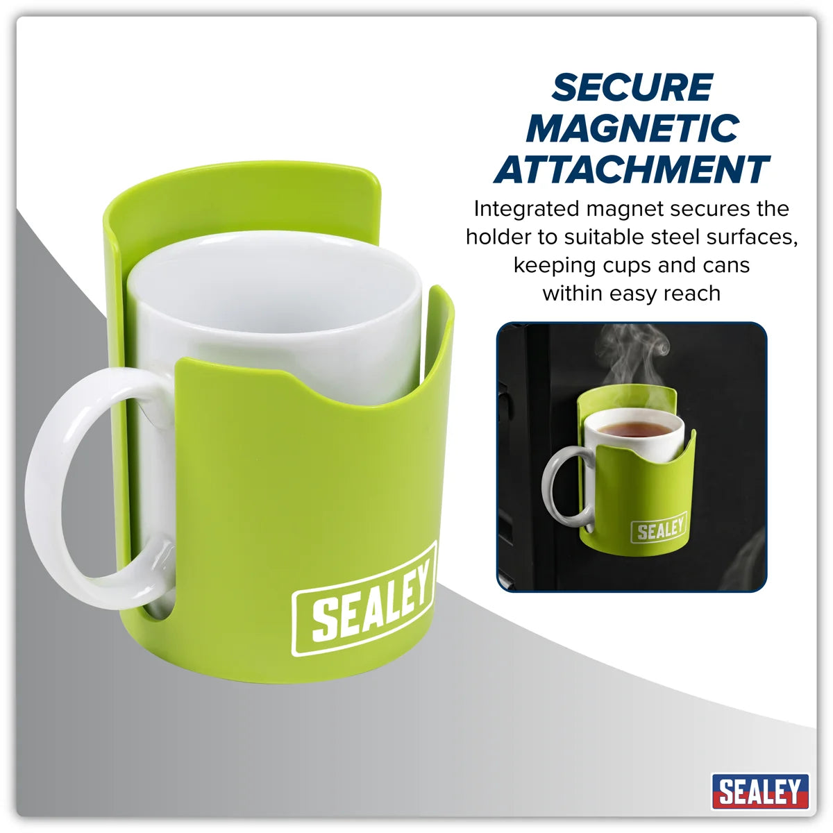 Sealey Magnetic Cup/Can Holder - Green