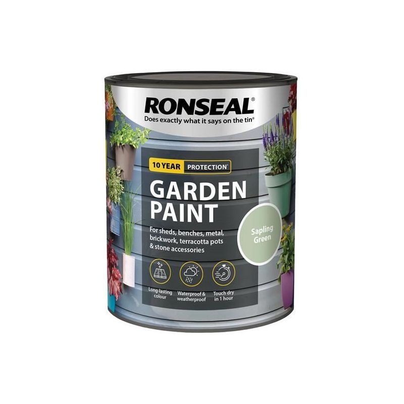 Ronseal Garden Paint Sapling Green 750ml