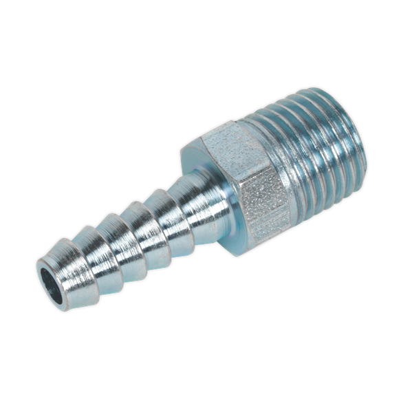 Sealey Screwed Tailpiece Male 1/4"BSPT 1/4" Hose Pack of 5 AC08