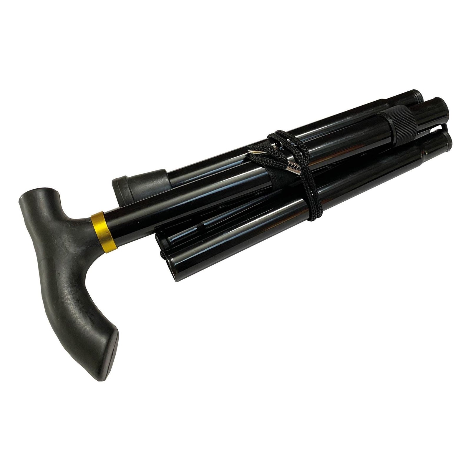 Black Folding Walking stick M0039