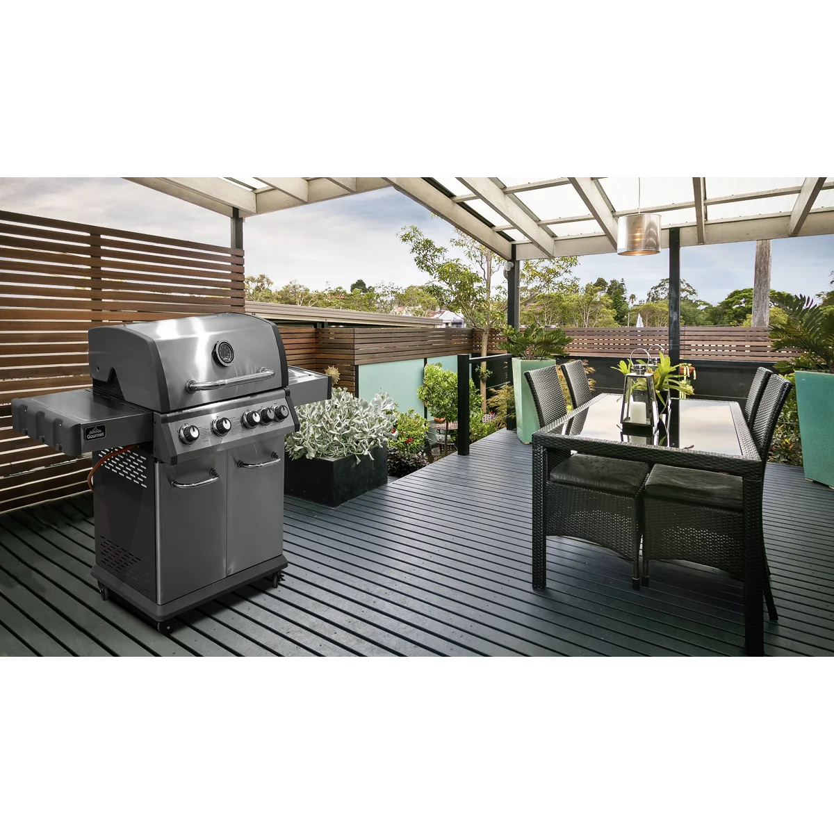 Dellonda 4+1 Burner Deluxe Gas BBQ