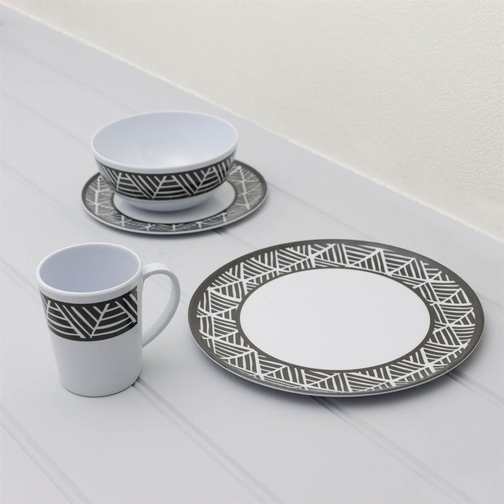 Melamine Nautica Tableware 16pc