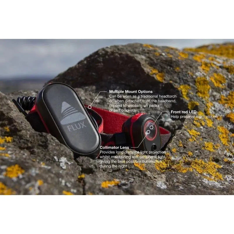 Vango Flux Carbide Grey / Chilli Red Torch
