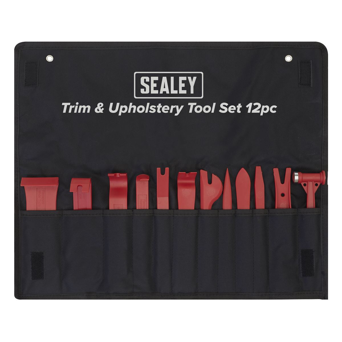 Sealey 12pc Trim & Upholstery Tool Set in Tool Roll Trim Hammer Panel Removal
