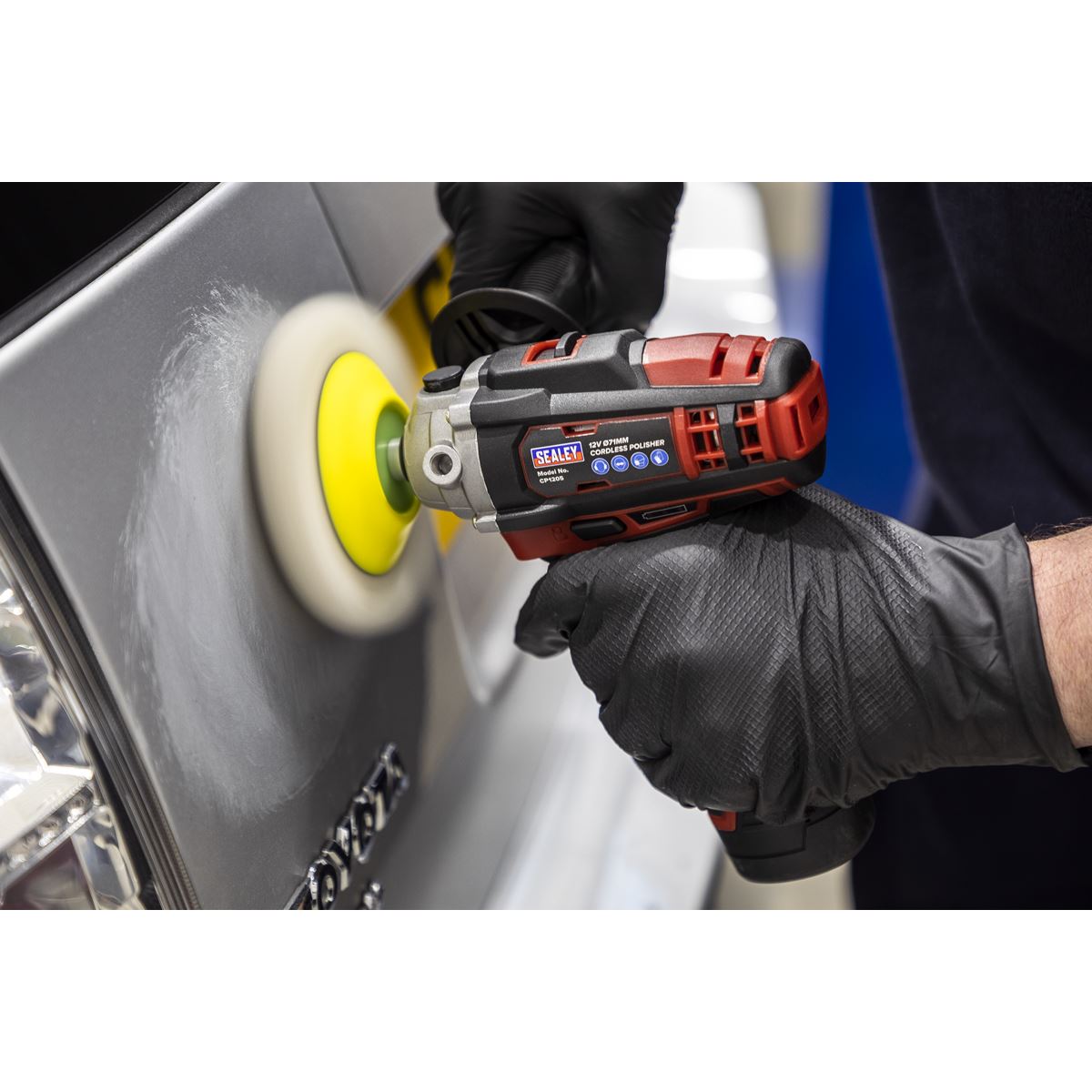 Sealey Cordless Polisher Buffer 12V 71mm Variable Speed Li-ion Body Only