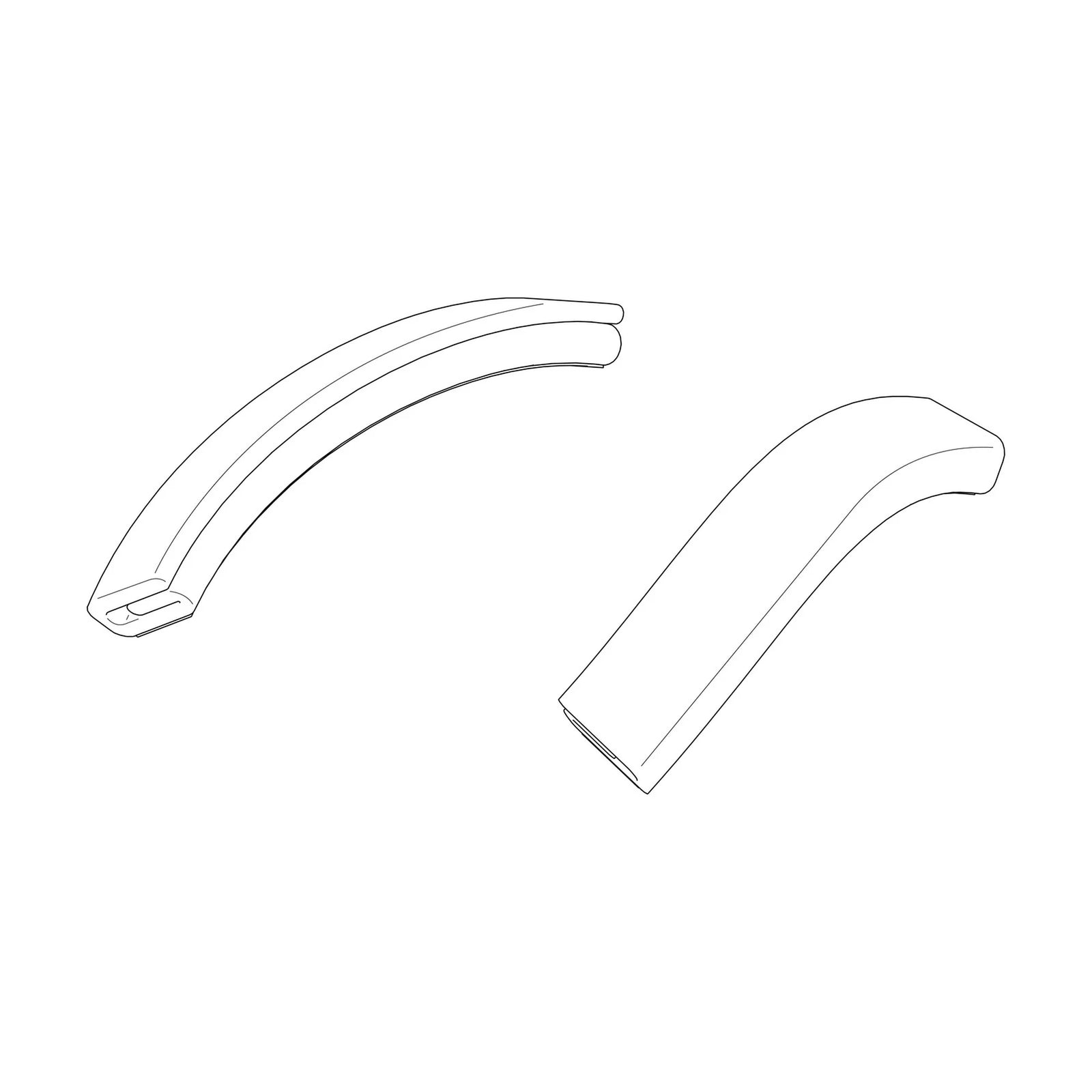 Thule Shoulder Pad - Left - Spare Part - Mid Blue