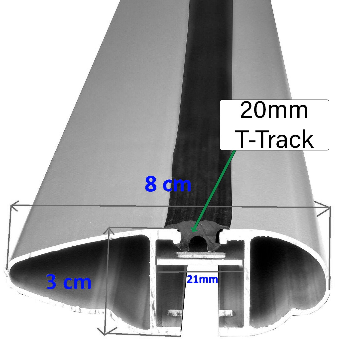 Thule WingBar Edge Roof Bars Black fits Ford Transit Connect Van 2014-2023 4-dr with Flush Rails