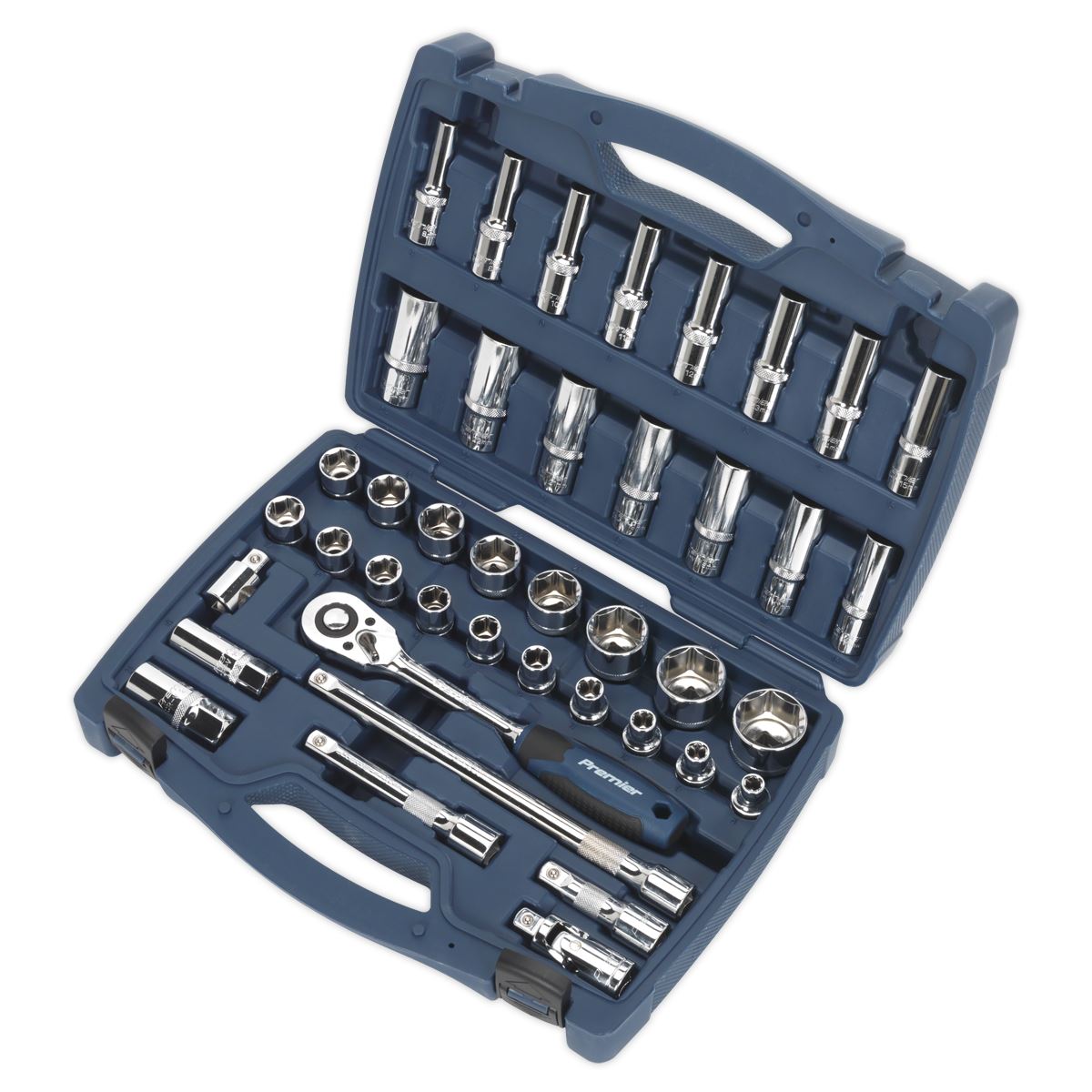 Sealey Socket Set 41pc 1/2"Sq Drive WallDrive® Metric