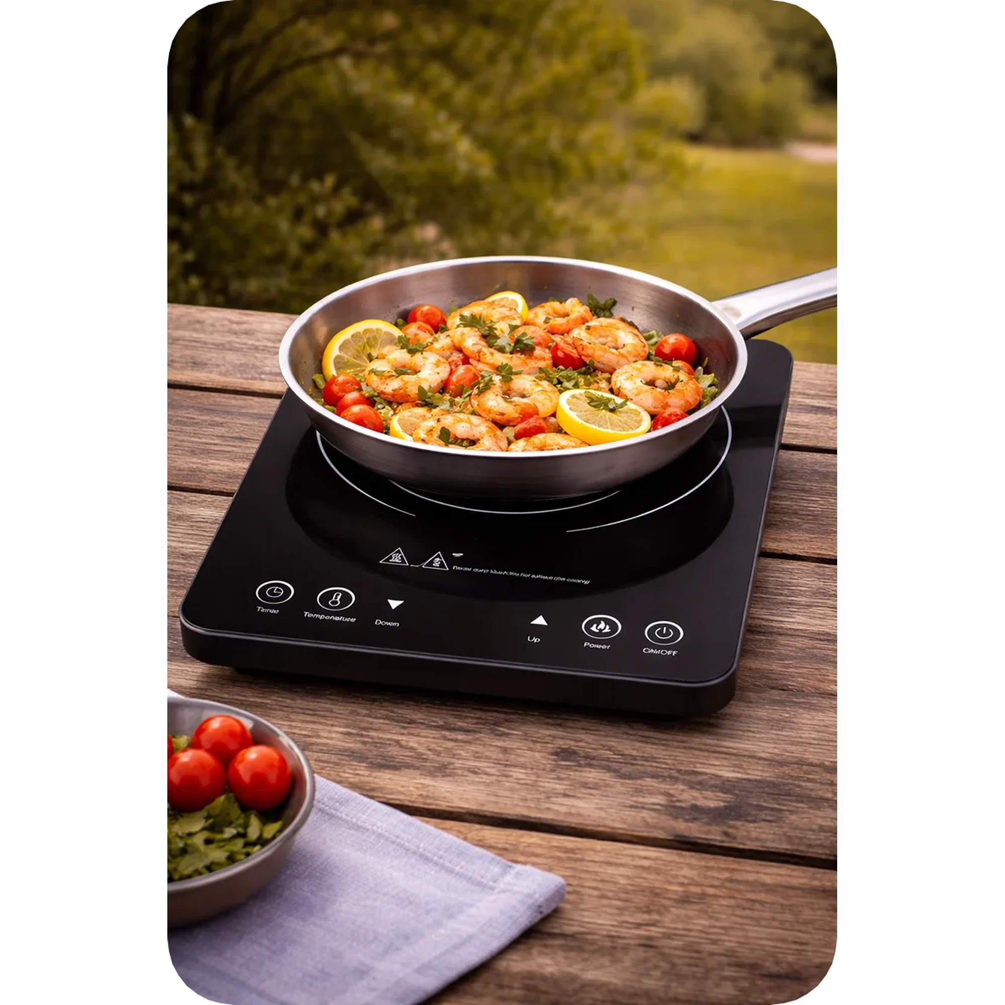 Quest Single Induction Hob 1450W Cooking Appliance
