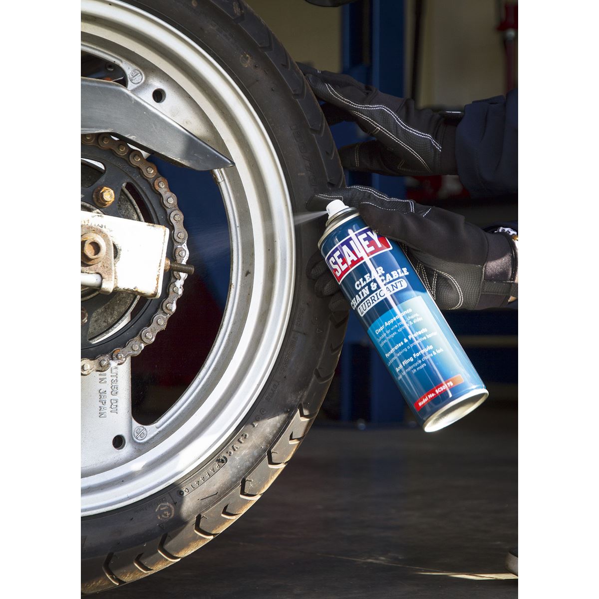 Sealey Chain & Cable Clear Lubricant 500ml SCS017S