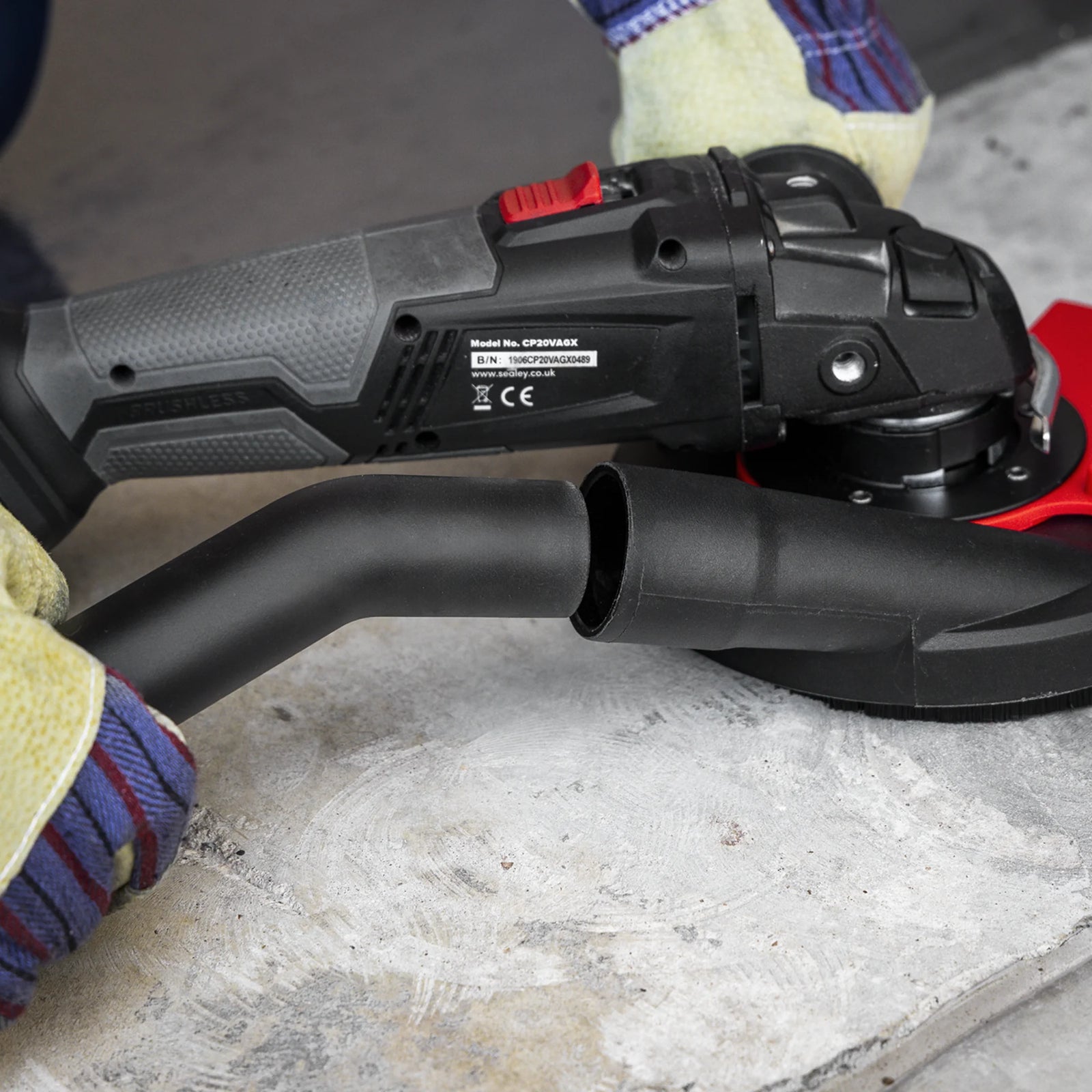 Sealey Adjustable Angle Grinder Dust Shroud Ø115mm - Ø125mm