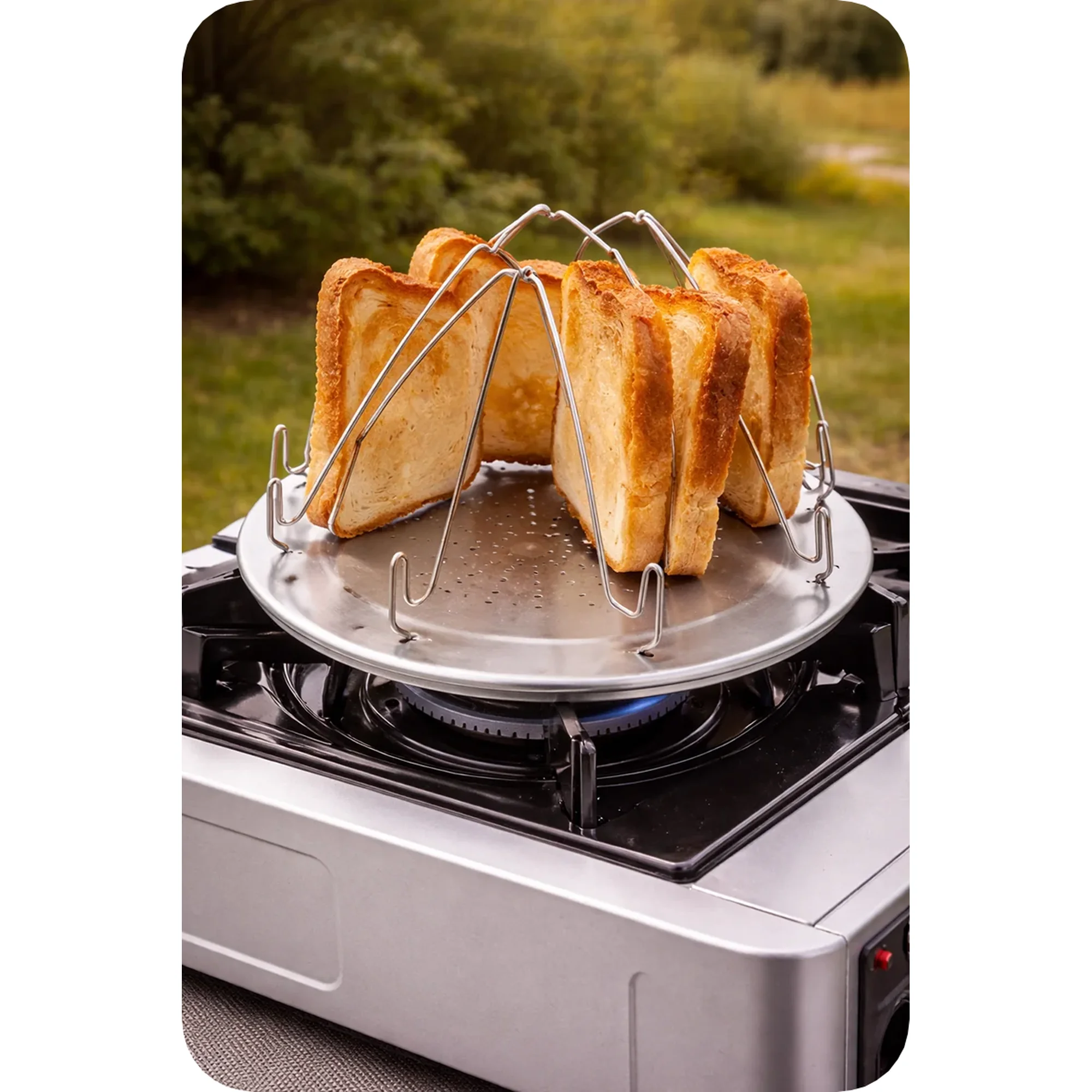 Quest Folding Toaster - Lightweight 0.18kg Camping Kitchen Tool