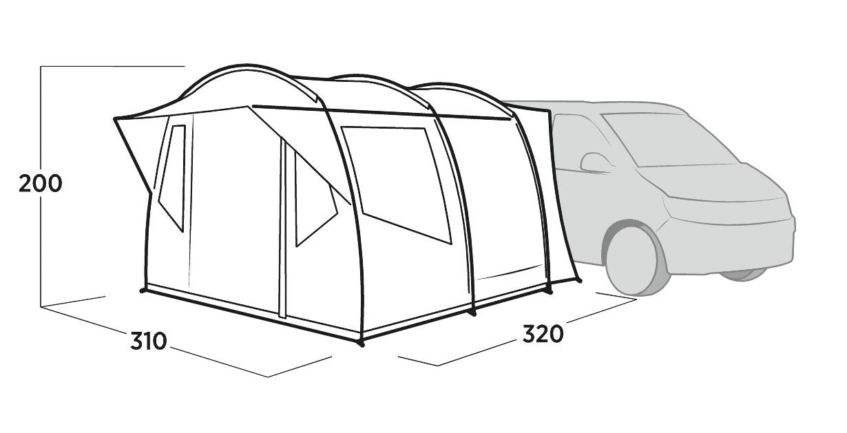 Easy Camp Reine Driveaway Awning Grey