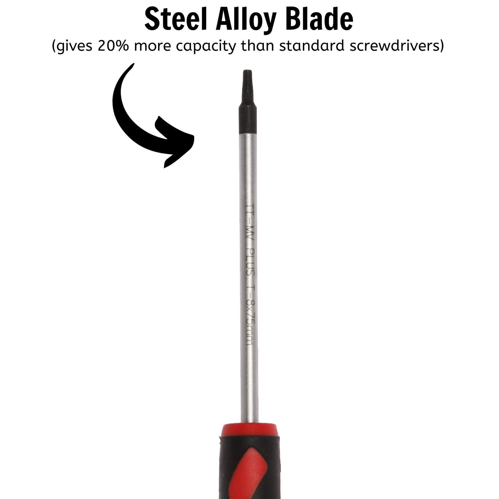 Teng Tools TX Screwdriver TX8 x 75mm S