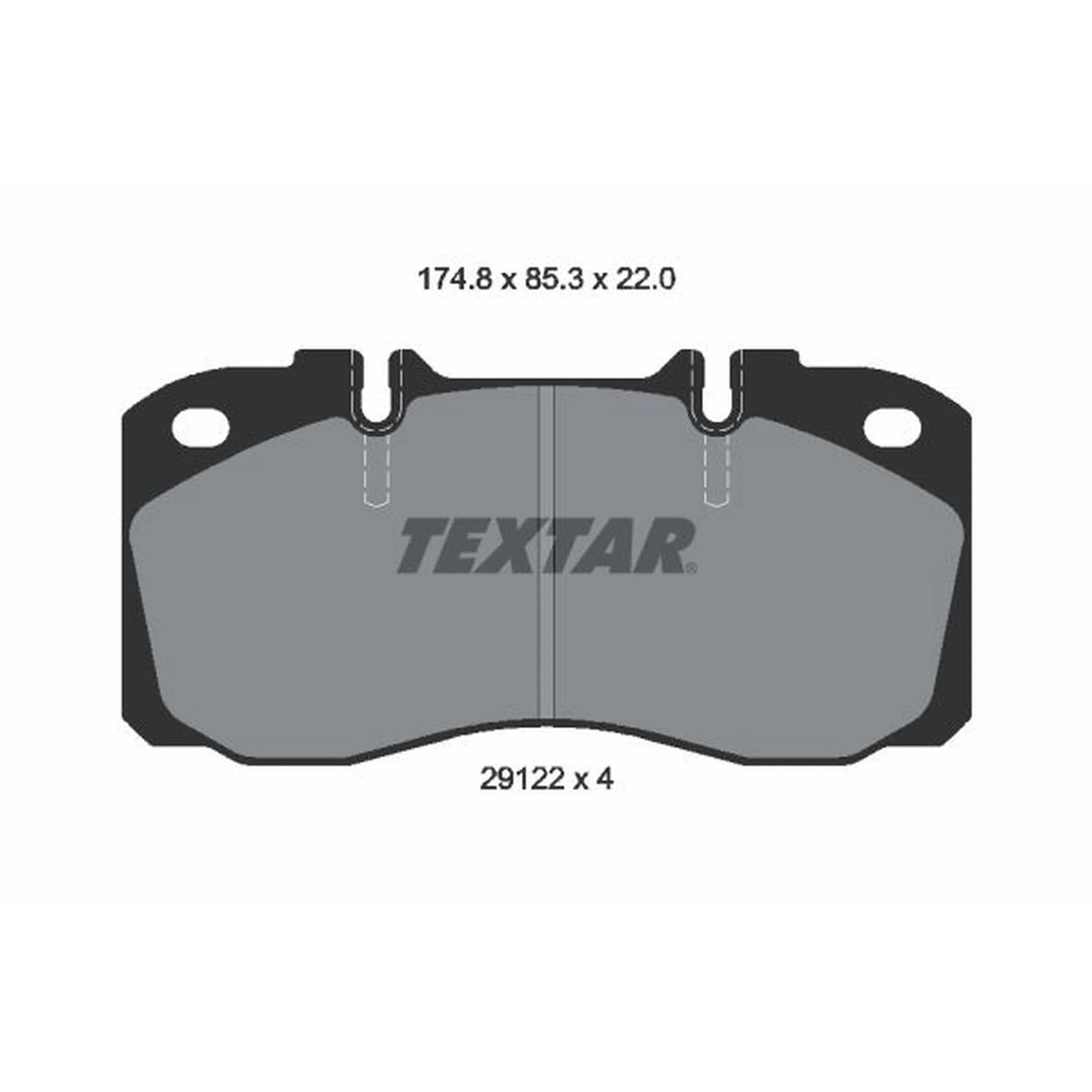 Textar Front Brake Pad Set 2912204