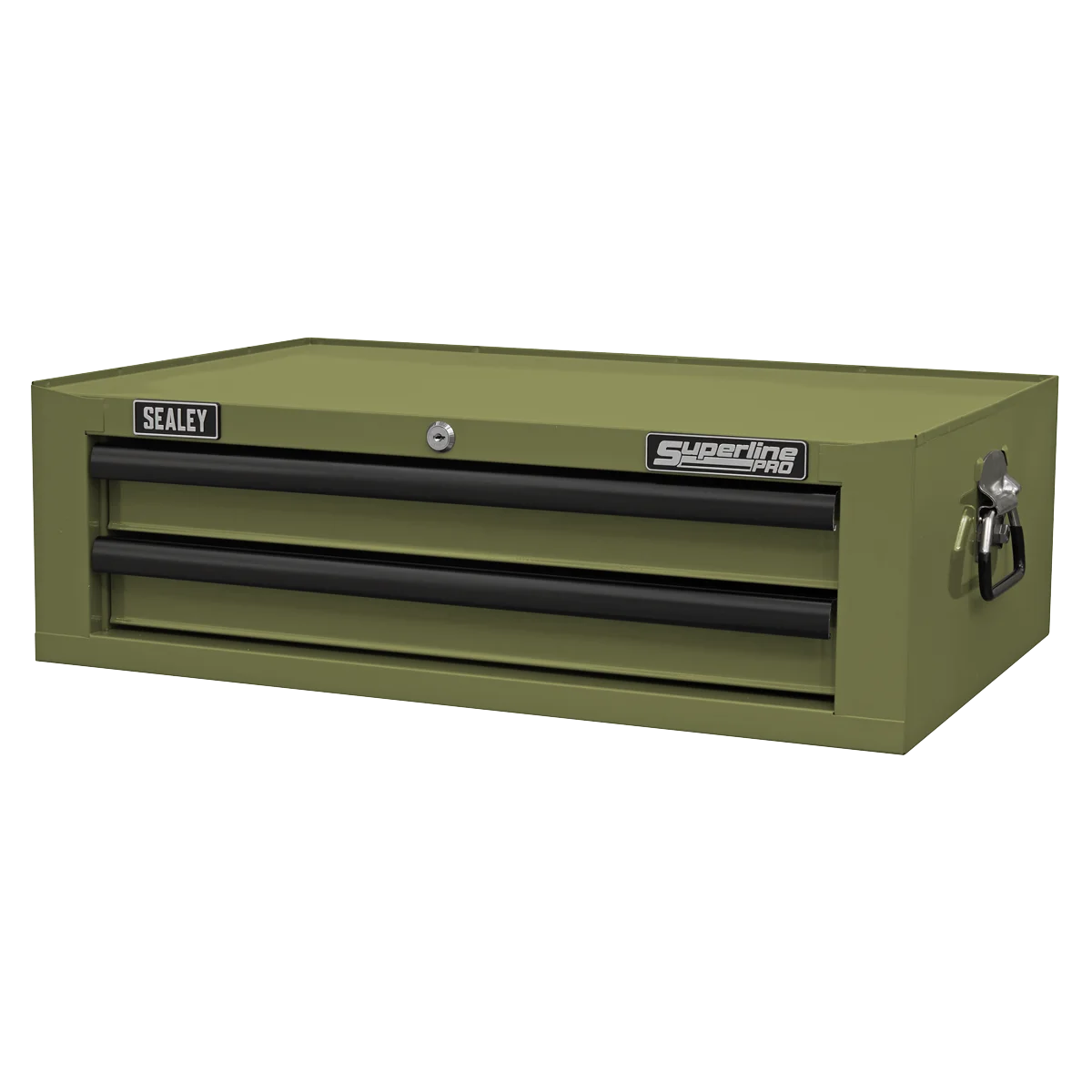Sealey Mid-Box Tool Chest 2 Drawer - Khaki, 670x440x210mm