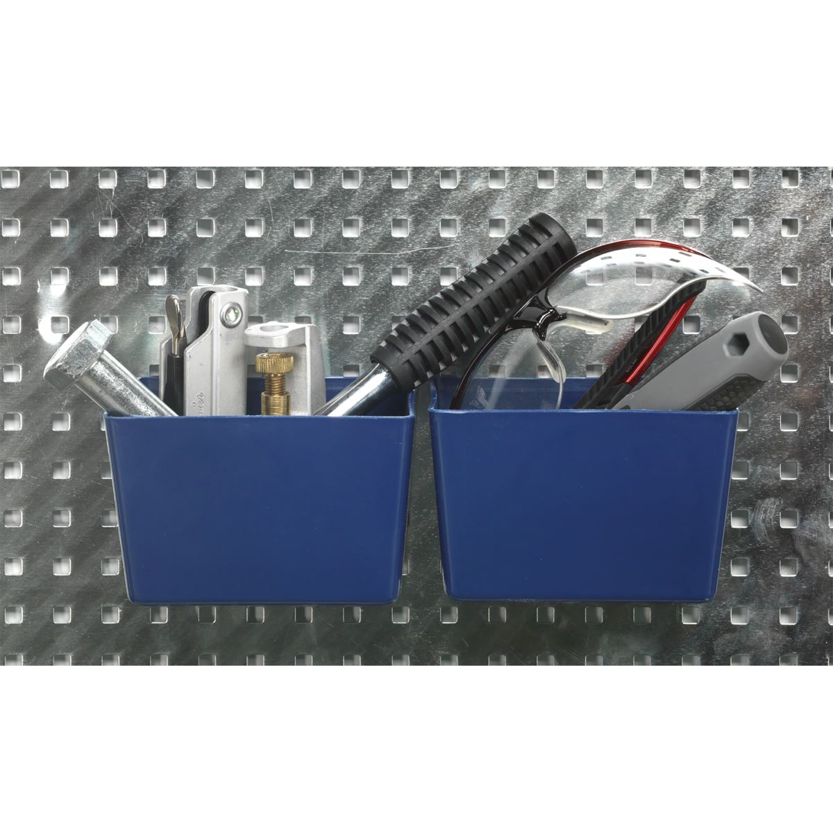 Siegen 34pc Wall Tool Storage Pegboard Set 460 x 560mm Garage Tool Rack Tidy