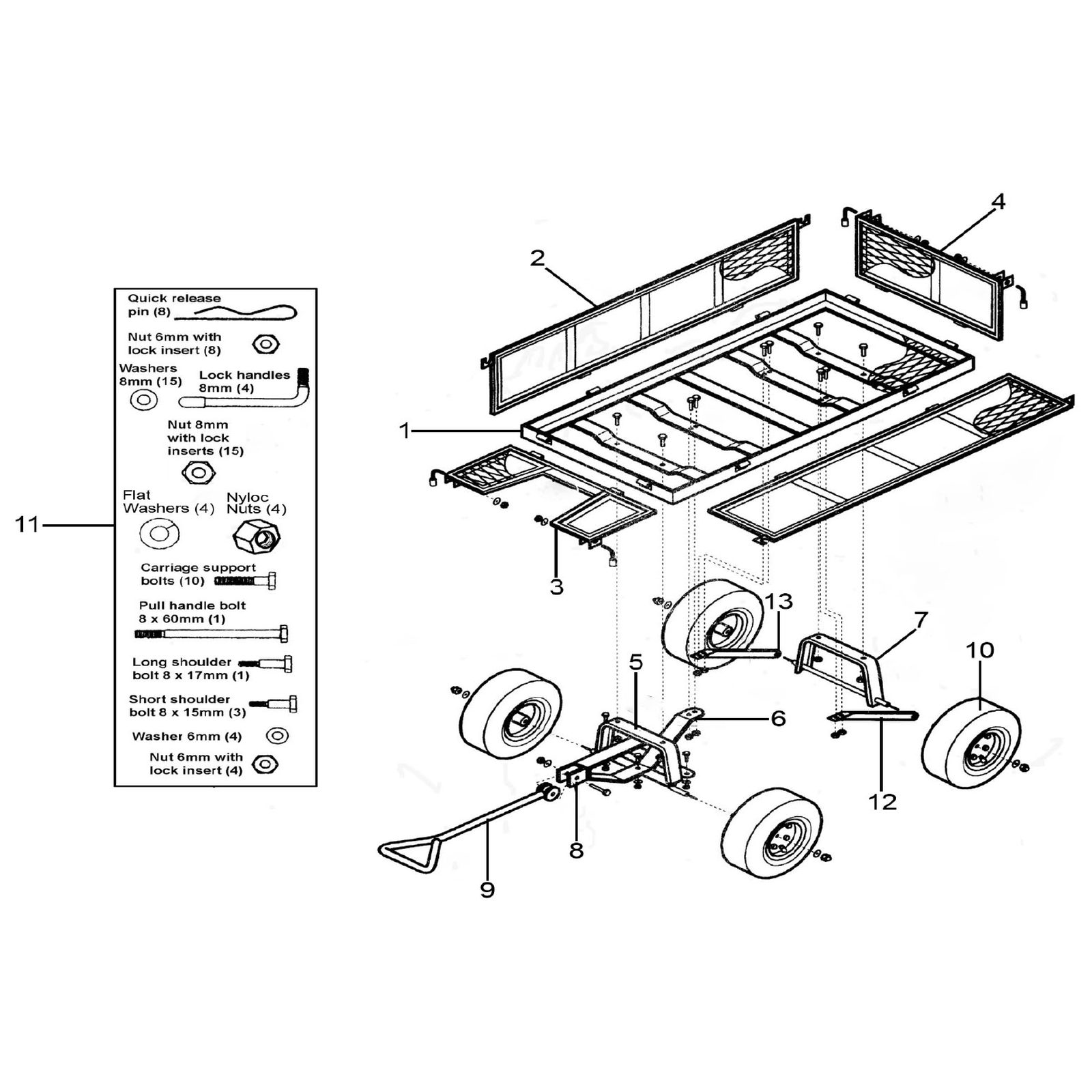 Sealey Flat bed CST997.V2-01