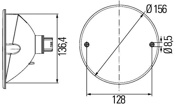 Hella Reflector 8RA 344 610-017