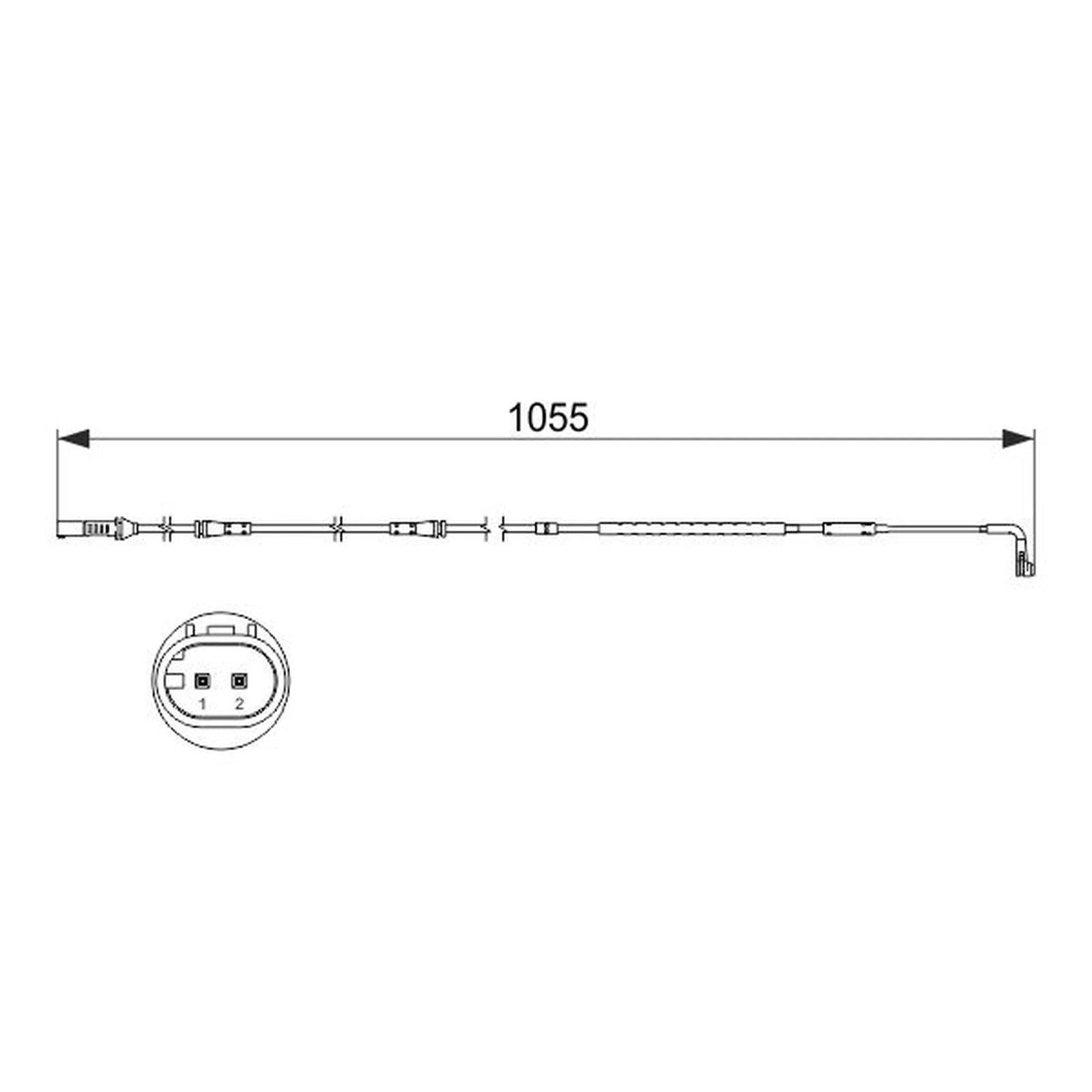 Bosch Brake Pad Wear Sensor Front 1 987 473 506