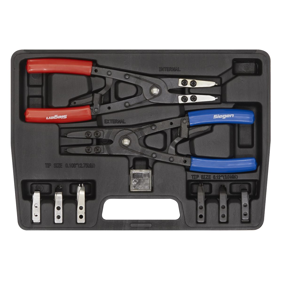 Seigen by Sealey Circlip Pliers Set Internal/External 265mm S0553