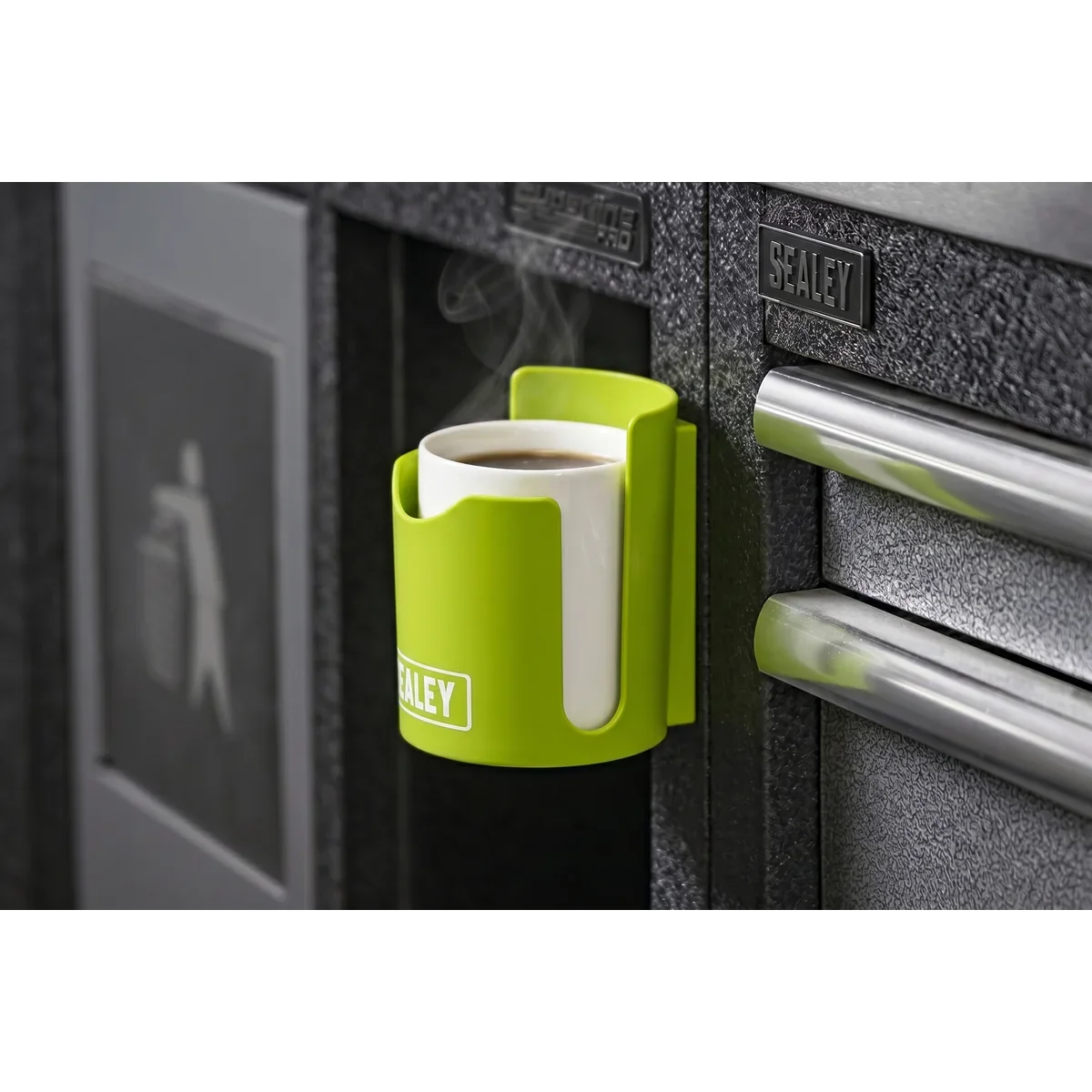 Sealey Magnetic Cup/Can Holder - Green